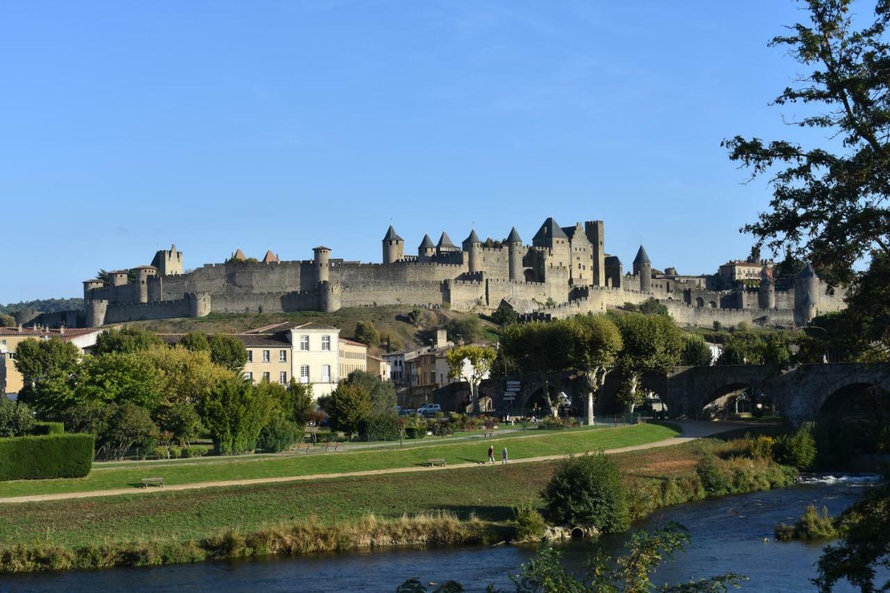Les Gites De Laure - L'Or Vert, Appartement Avec Vue Sur Le Chateau, Parking Prive, Climatisation, Netflix, A 160 M De La Cite Medievale Carcassonne Exteriör bild