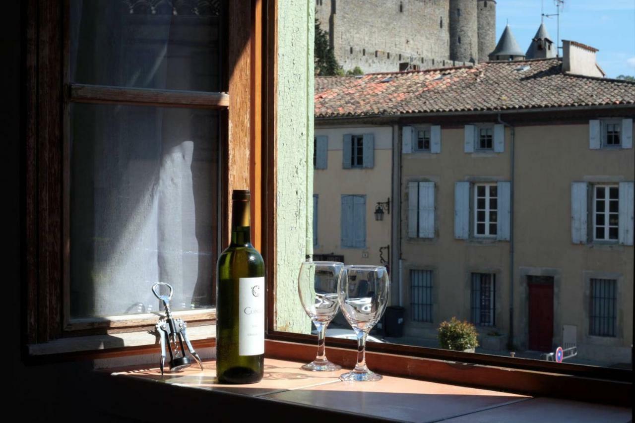 Les Gites De Laure - L'Or Vert, Appartement Avec Vue Sur Le Chateau, Parking Prive, Climatisation, Netflix, A 160 M De La Cite Medievale Carcassonne Exteriör bild